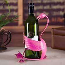 New Magna Tropical Elegance - Premium Flamingo Wine Holder & Conversation Piece