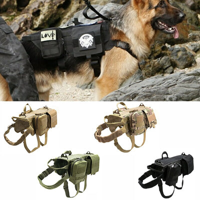 K9 Elite Tactical Harness with MOLLE System