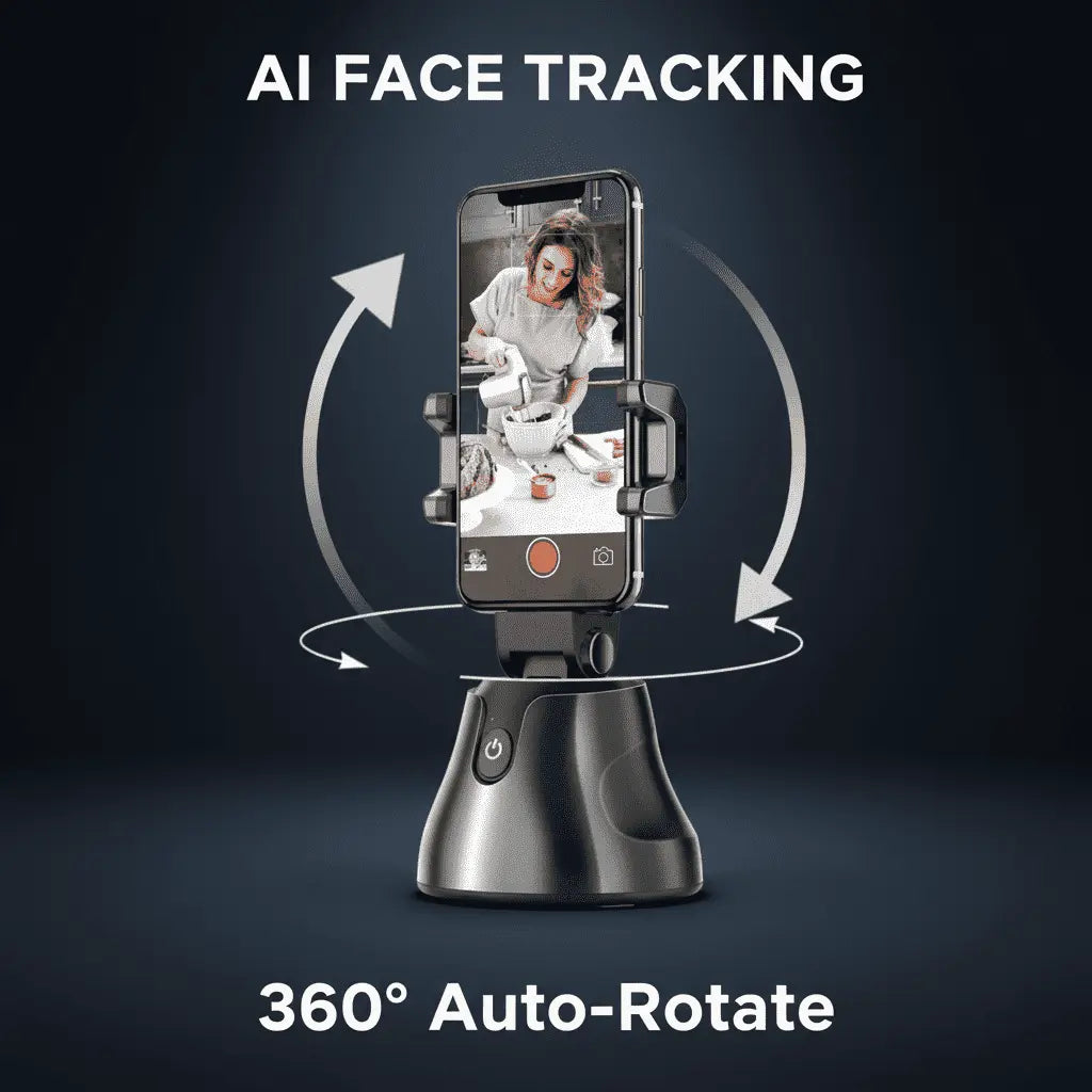 New Magna TrackFrame Pro AI face tracking phone holder automatically following subject while recording