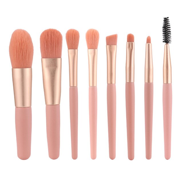 New Magna Beauty Pro - 8-Piece Professional Makeup Brush Set with Synthetic Bristles
