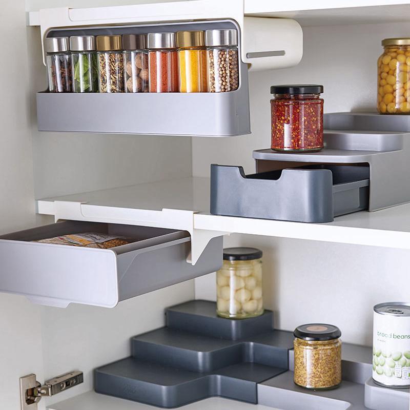 New Magna SpaceMax Pro - Self-Adhesive Wall-Mounted Spice Organizer with Pull-Out Design
