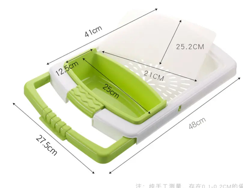 New Magna Chef Pro - Professional Plastic Chopping Board with Drainage System