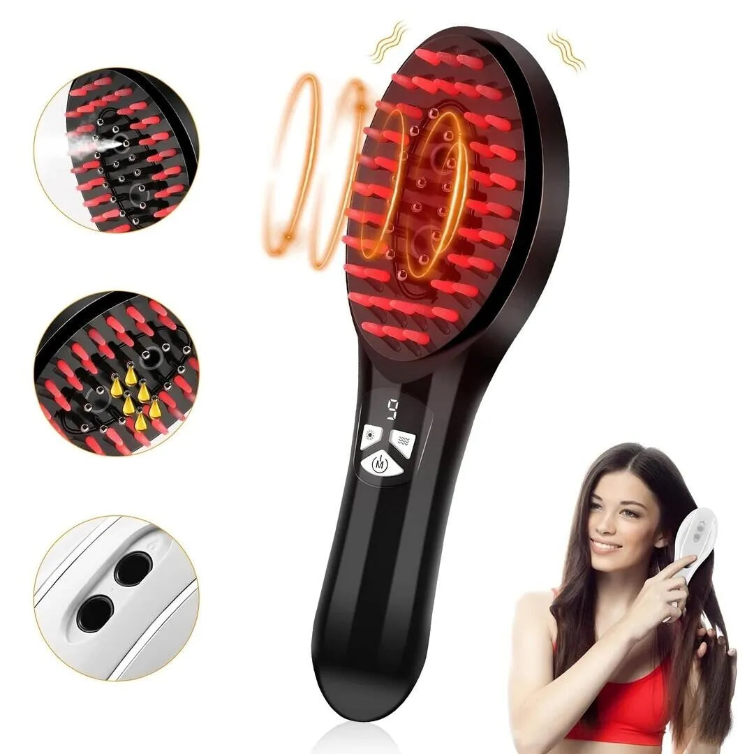 New Magna ScalpRevive Pro electric scalp massager with red light therapy and vibration - hair growth stimulation brush