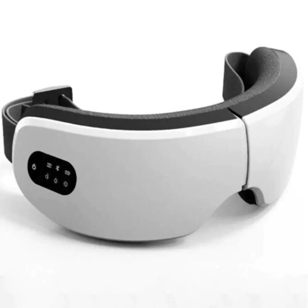 New Magna EyeRevive Pro wireless eye massager with adjustable strap and control panel - premium eye care and fatigue relief device