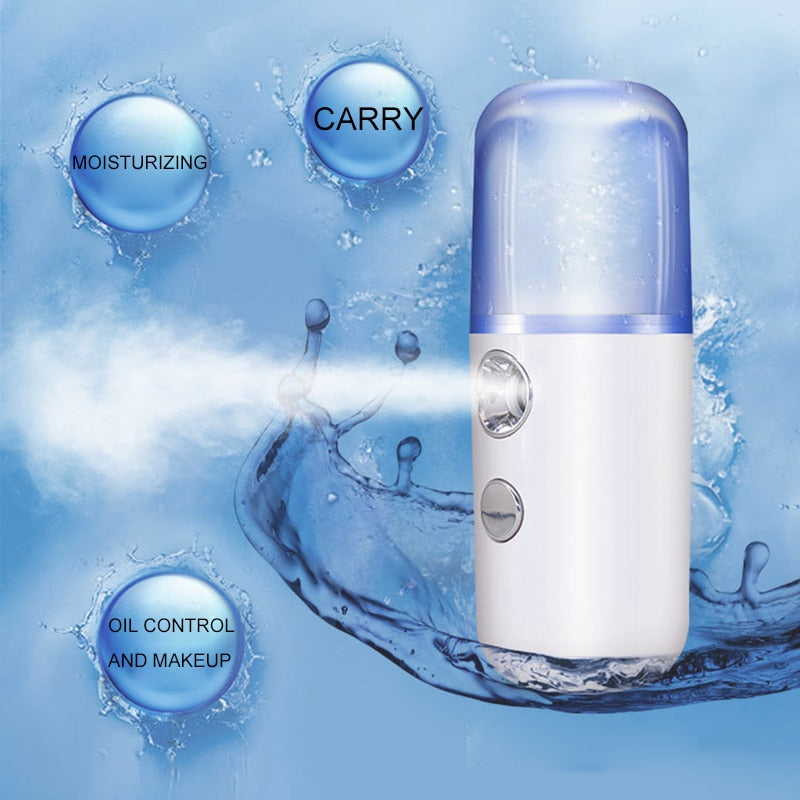 New Magna MistGlow Pro - USB Rechargeable Nano Facial Steamer & Hydration Device