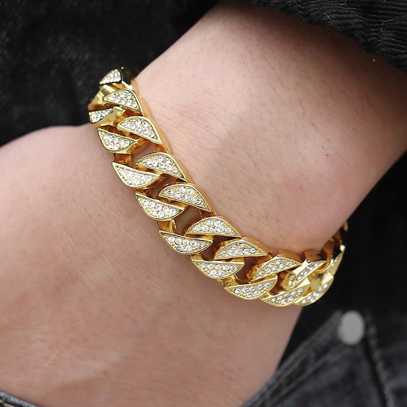New Magna Miami Gold Curb Cuban Bracelet Pro
