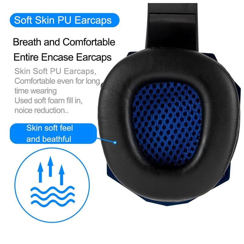 New Magna GameMax Pro - LED Gaming Headset with RGB Lighting & Noise-Canceling Microphone