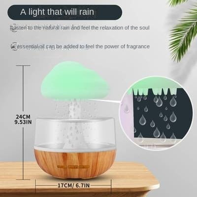 New Magna RainCloud Pro - Desktop Rain Cloud Humidifier with Aromatherapy & LED Lighting