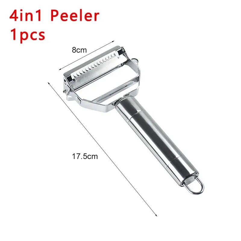 New Magna Peel Pro - 4-in-1 & 2-in-1 Stainless Steel Vegetable Peeler Set
