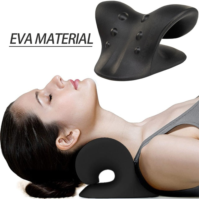 New Magna CerviCare Pro - Therapeutic Neck & Shoulder Stretcher Pillow