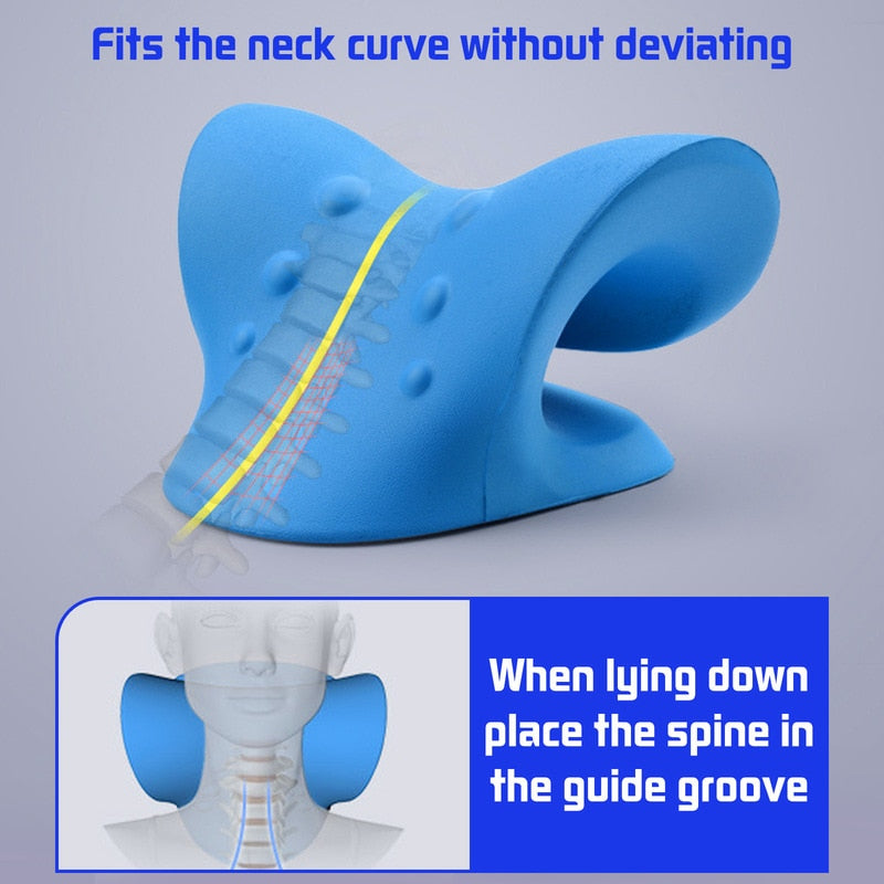 New Magna CerviCare Pro - Therapeutic Neck & Shoulder Stretcher Pillow
