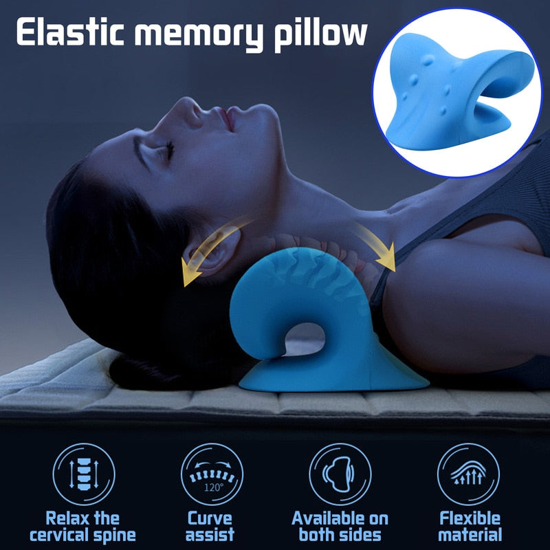 New Magna CerviCare Pro - Therapeutic Neck & Shoulder Stretcher Pillow