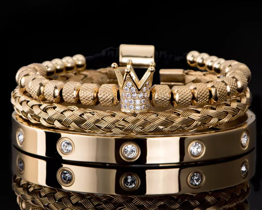 New Magna Luxury Pro - Diamond Roman Bracelets with Crystal Accents