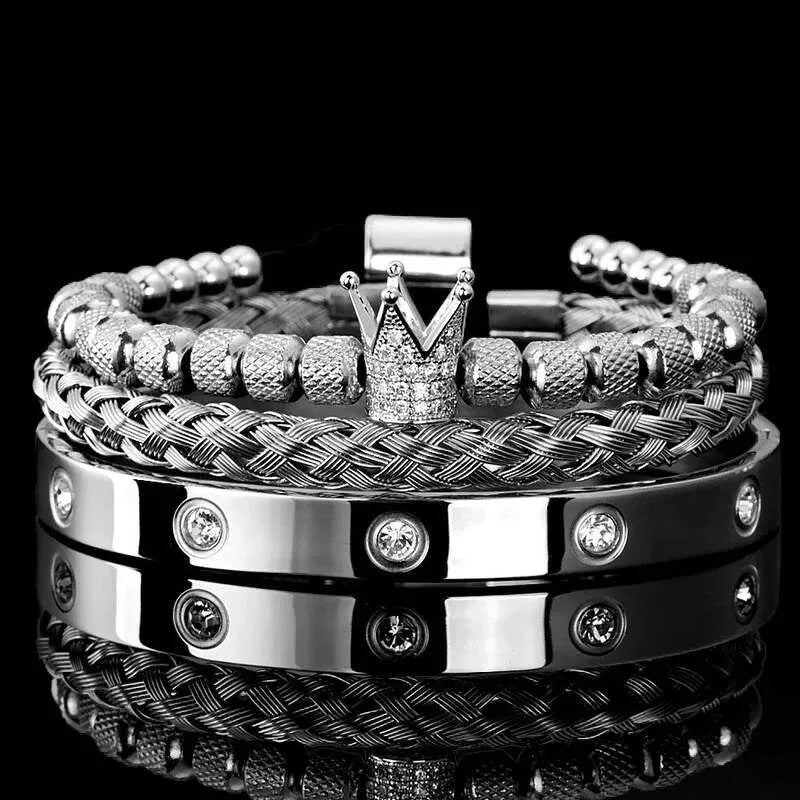 New Magna Luxury Pro - Diamond Roman Bracelets with Crystal Accents