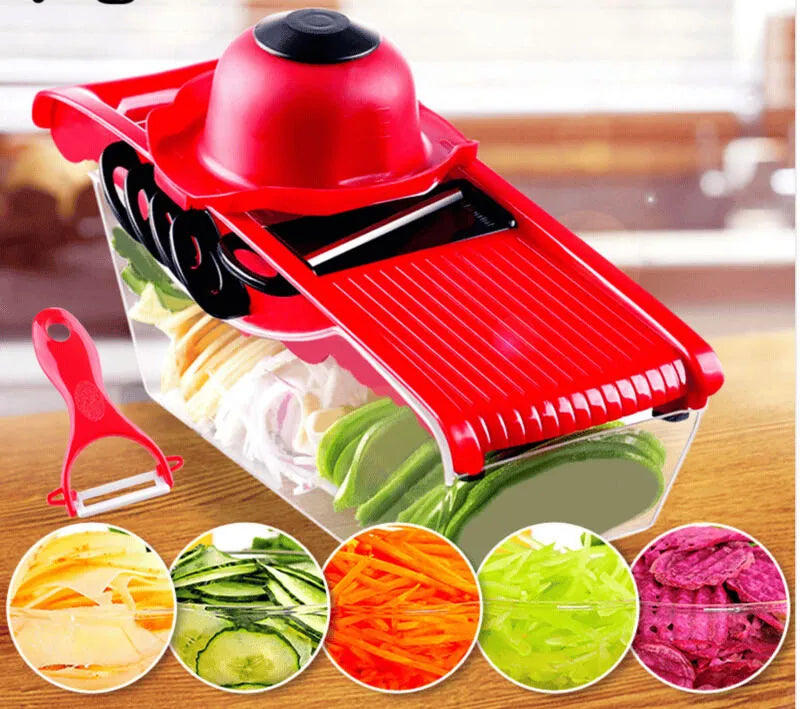 New Magna Multifunction 6 Blades Kitchen Slicer Pro