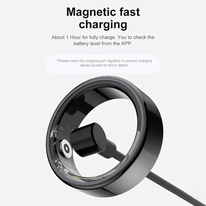 Magnetic fast charging device with text on a white background