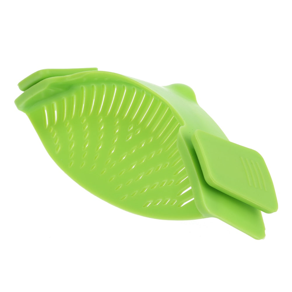 New Magna Drain Pro - Universal Silicone Snap-On Strainer for Pots & Pans