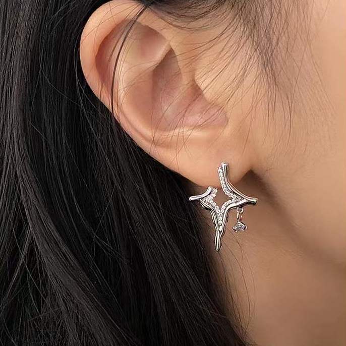 New Magna Celestial Pro - Asterism Rhinestone Earrings with Star-Light Effect