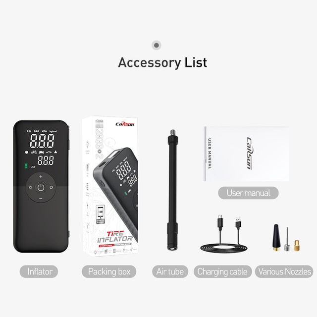 New Magna AirBoost Pro - Portable 12V Tire Inflator Pump | Emergency Car Air Compressor with Case