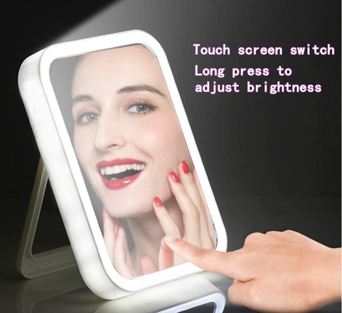 New Magna GlamourGlow Pro - Smart LED Makeup Mirror with Touch Control & Adjustable Lighting