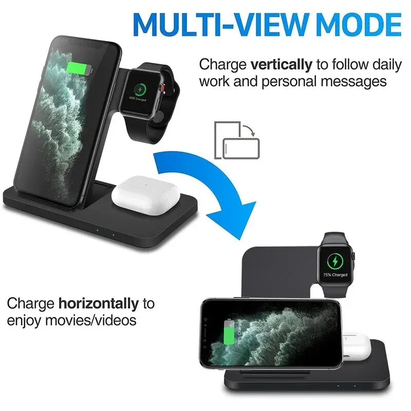 New Magna PowerHub Elite - 3-in-1 Fast Wireless Charging Station & Desk Organizer